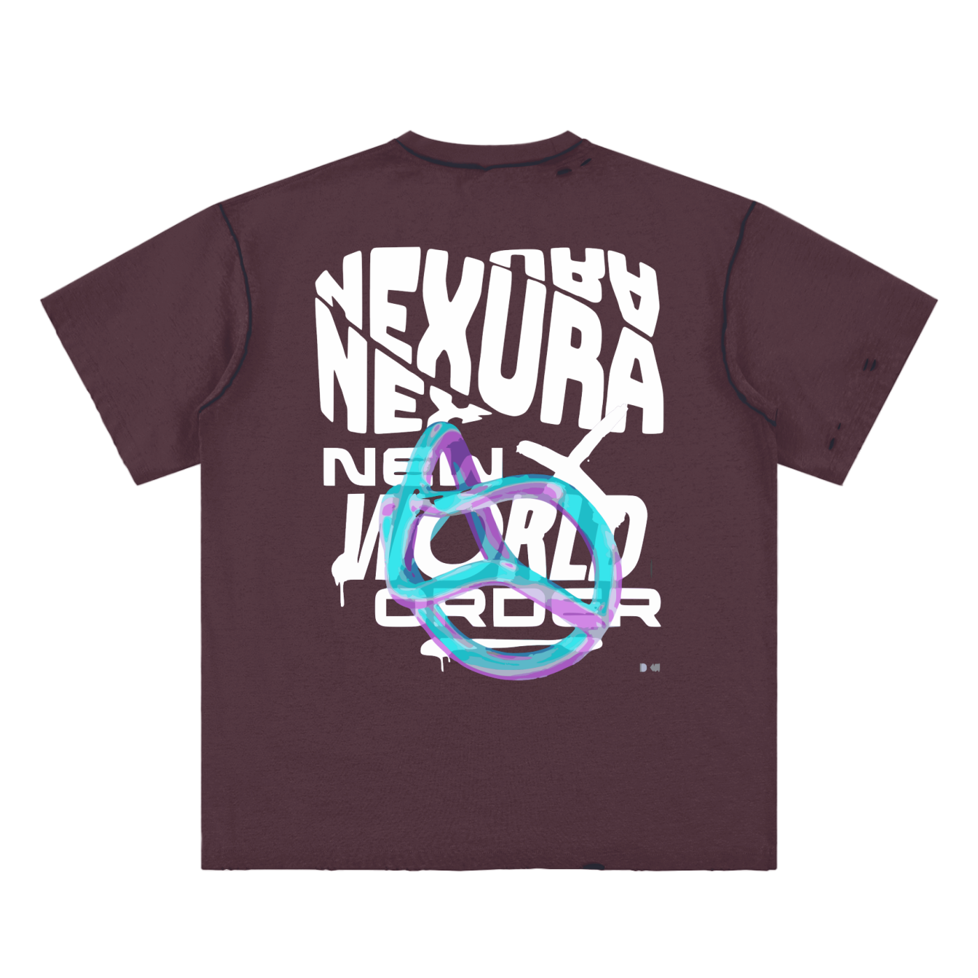 Hand-frayed Reversible T-shirt