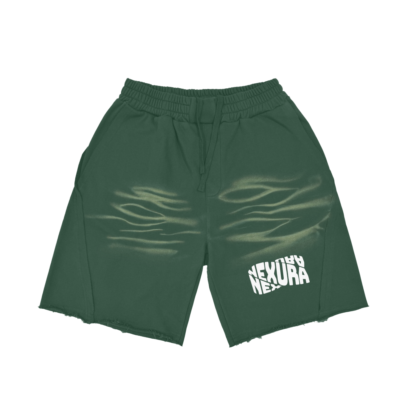 Vintage Washed Tiger Stripes Short Pants