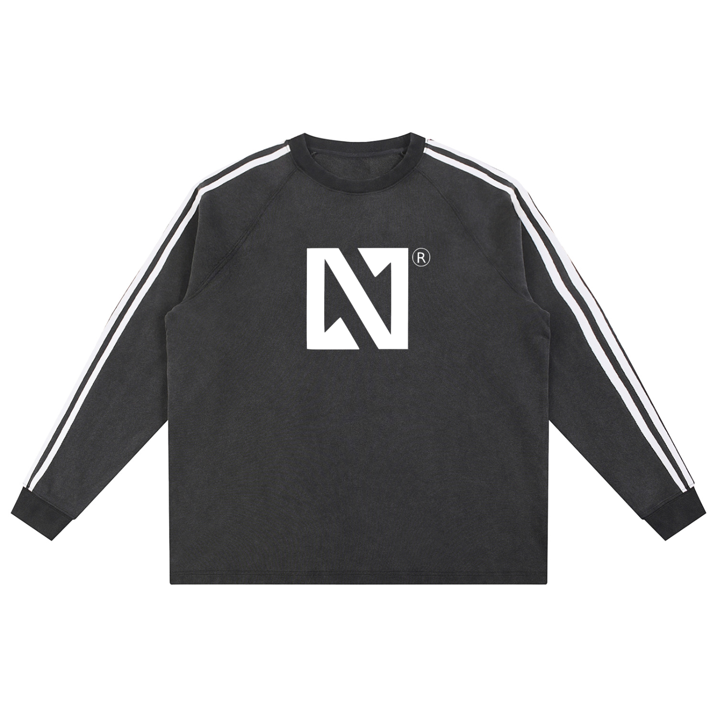 Snow Washed Contrast Tape Sweatshirt