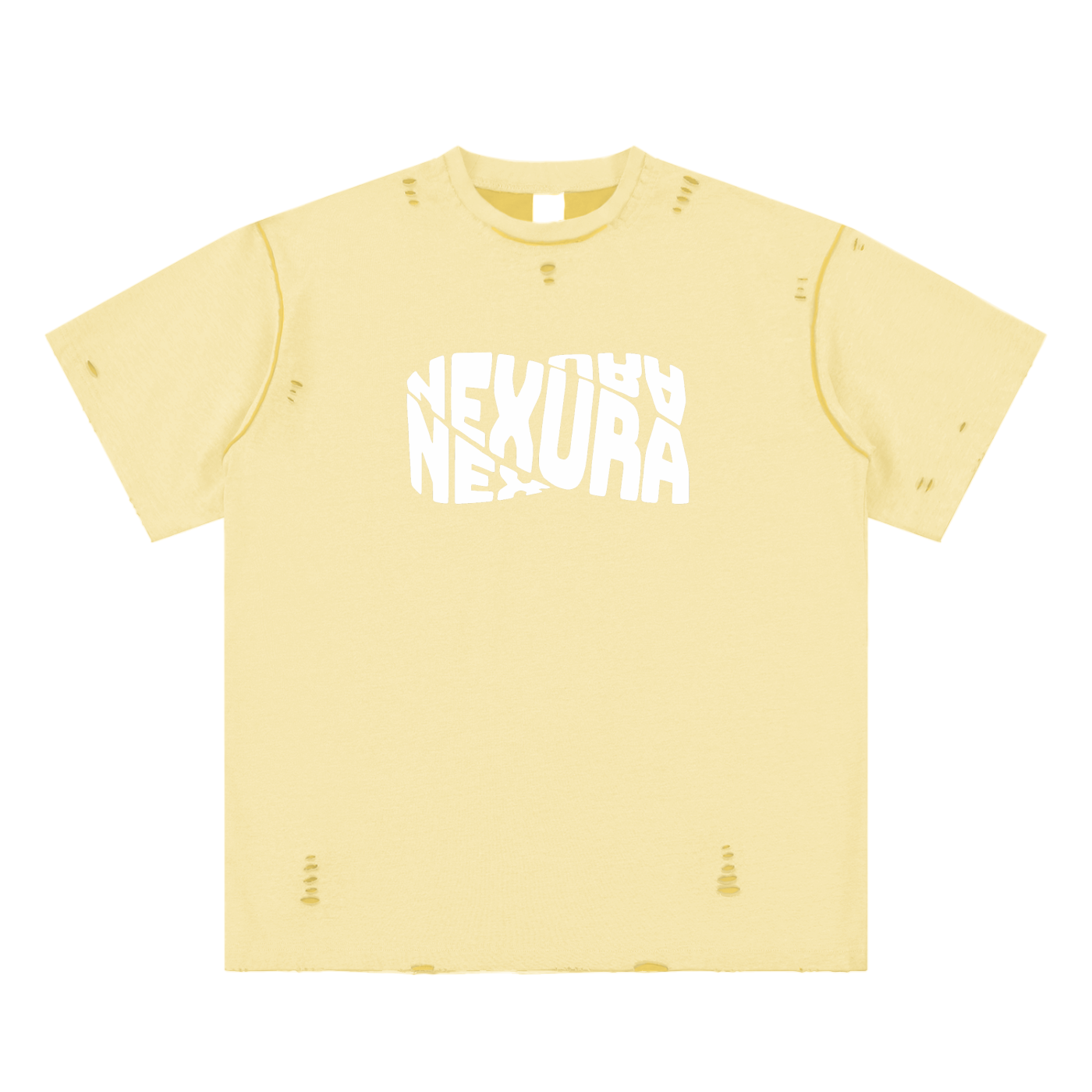 Hand-frayed Reversible T-shirt