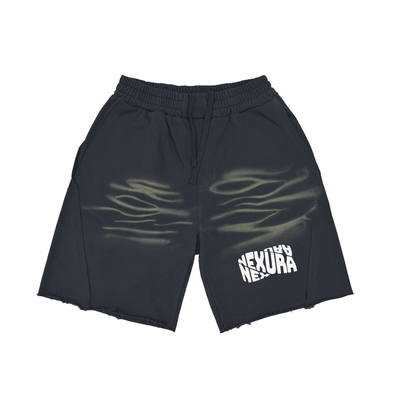 Vintage Washed Tiger Stripes Short Pants