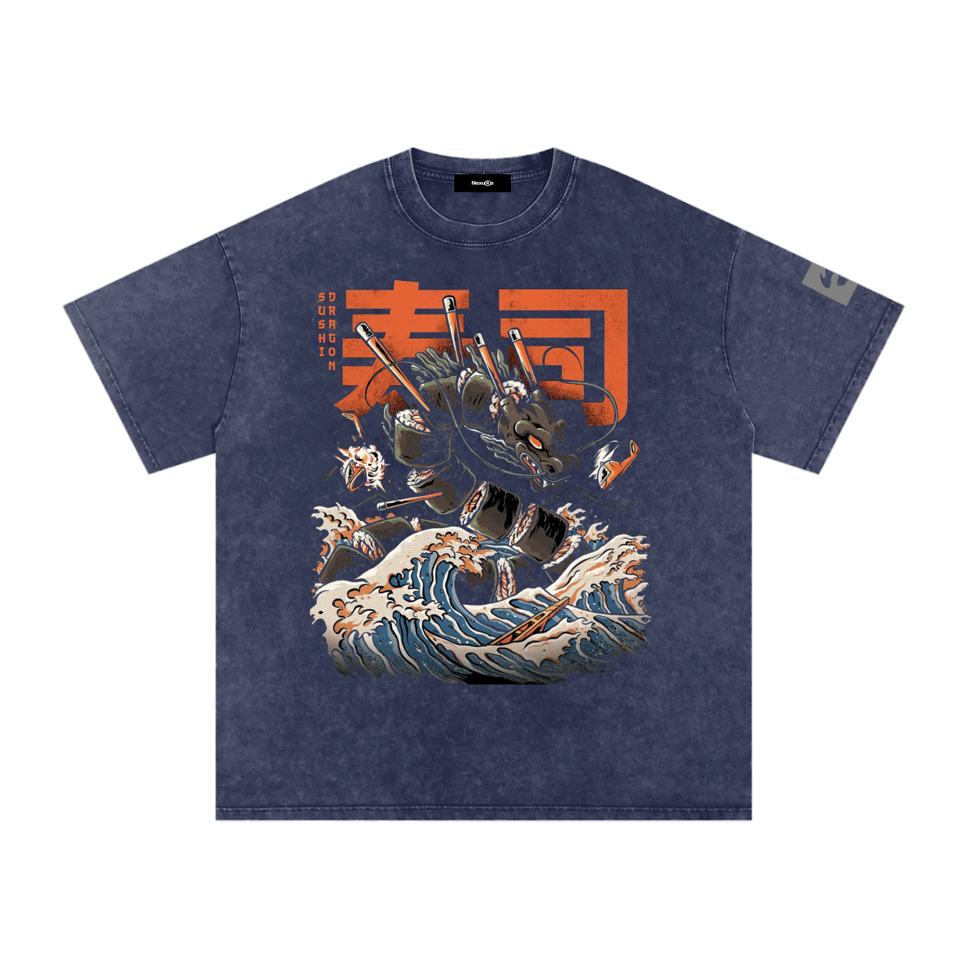 Snow Washed Oversized Cotton T-Shirt