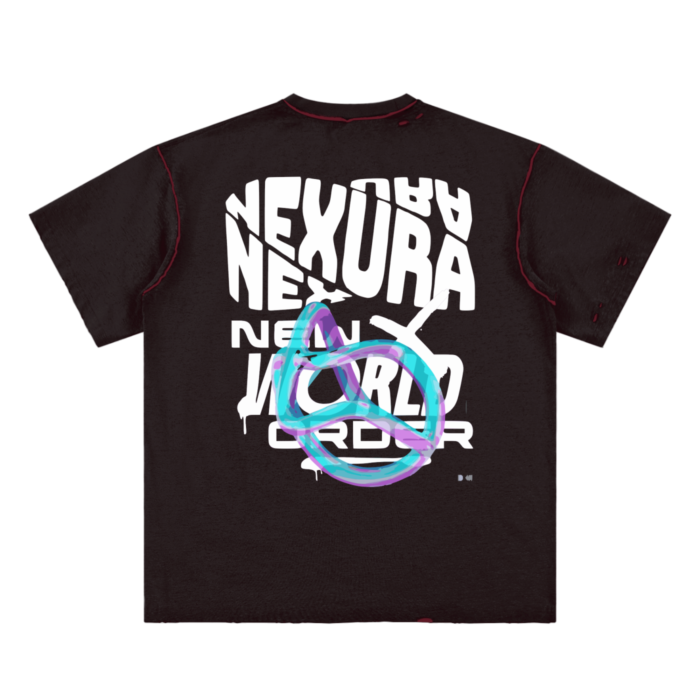 Hand-frayed Reversible T-shirt