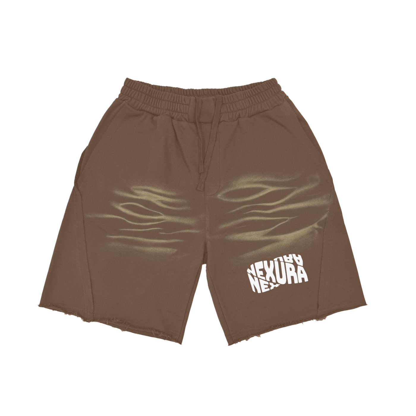 Vintage Washed Tiger Stripes Short Pants