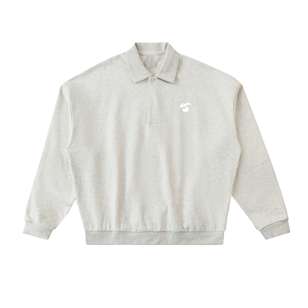 Heavyweight Fleece Polo Sweatshirt