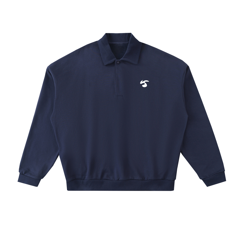 Heavyweight Fleece Polo Sweatshirt