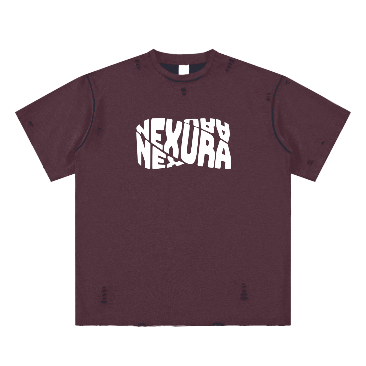 Hand-frayed Reversible T-shirt