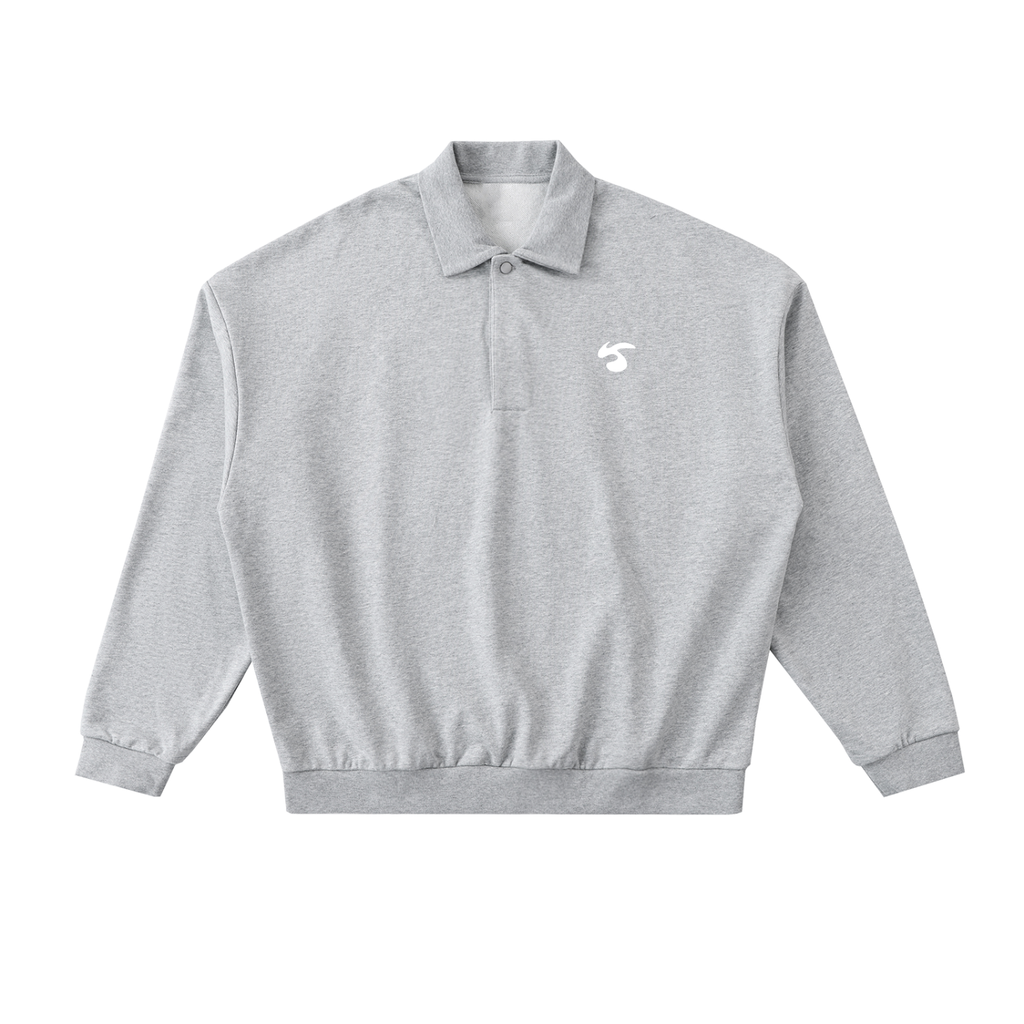 Heavyweight Fleece Polo Sweatshirt