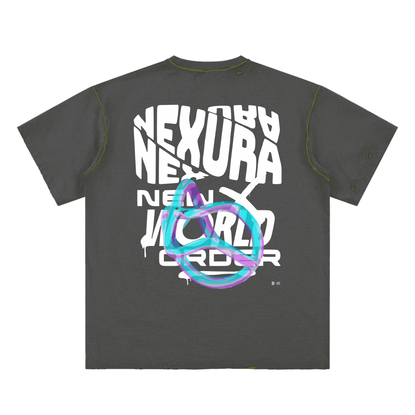 Hand-frayed Reversible T-shirt