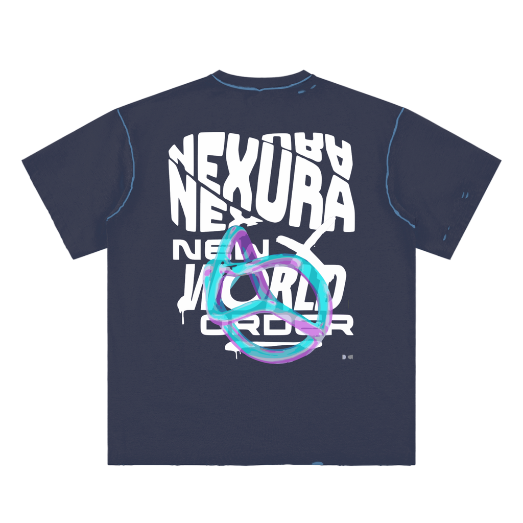 Hand-frayed Reversible T-shirt