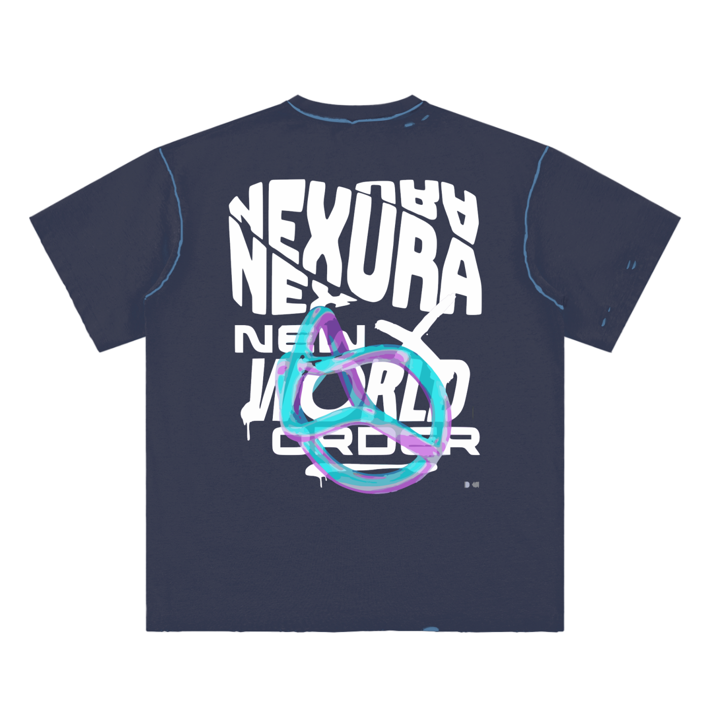 Hand-frayed Reversible T-shirt